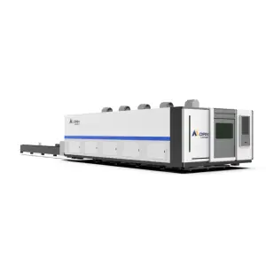 Cortador a laser de fibra cnc totalmente fechado, máquina de corte a laser de metal com carregamento automático 6000w 12kw