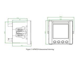 <span class=keywords><strong>Compteur</strong></span> de puissance Acrel APM520 avec écran LCD, multifonctionnel, intelligent, mesure électrique, classe 0.5s, <span class=keywords><strong>triphasé</strong></span> - Product Image 4