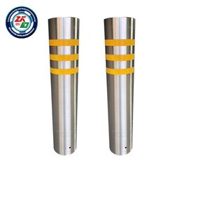 Capuchons de borne décoratifs d'extérieur en acier inoxydable 304 avec design bombé, diamètre 219 mm, réfléchissants, homologués M40 pour l'impact lumineux - Product Image 6