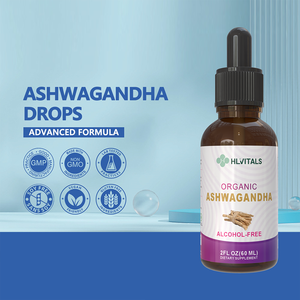 Gotas Líquidas de Ashwagandha Orgánica de Marca Privada, Calma y Relajación, Suplementos de Salud de Ashwagandha en Gotas Líquidas - Product Image 4