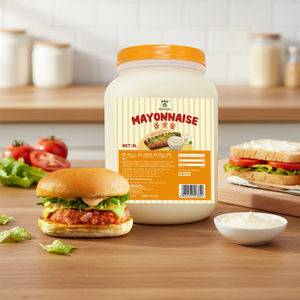 Mayonnaise Personnalisée au Jaune d'Œuf, Goût Doux et Crémeux, à Base d'Œuf, pour Tartar, Salades, Sandwichs aux Fruits et Légumes, Sauce Mayonnaise - Product Image 1