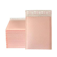 Enveloppes d'expédition personnalisées écologiques HX noires mates en polybulle imprimées pour montres, boucles d'oreilles, pierres précieuses, colliers