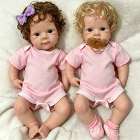 Poupée Reborn Fille en Silicone Bettie de 20 pouces, Peau Douce au Toucher, Sucette Disponible, Jouet Compagnon Confortable pour Tout-petits