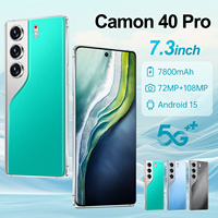 Teléfono Camon 40 Pro 5G 2026, Deca Core, 16GB+1TB, Android 15, Pantalla OLED 90Hz, Batería de 7000mAh, MTK Dimensity, Doble SIM, Cámara de 108MP