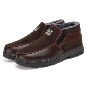 Stivali in pelle da <span class=keywords><strong>uomo</strong></span> stivali in pelle nera con stivali da <span class=keywords><strong>uomo</strong></span> in pelliccia scarpe di sicurezza - Product Image 3