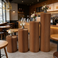 Support de présentation pliable en forme de colonne romaine pour table de desserts, hauteur réglable (20-100 cm), pour la décoration de lieux de mariage
