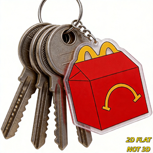 Llavero acrílico de Happy Meal, amuleto divertido y novedoso, ligero, pequeño - Product Image 5