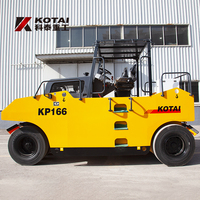 KP166 compacteur diesel de 16 tonnes pour la construction de rouleaux de pneus industriels en caoutchouc d'asphalte