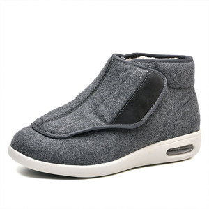 Bottes d'hiver chaudes pour hommes, respirantes, avec semelle à coussin d'air et fermeture Velcro réglable, idéales pour la marche - Product Image 2