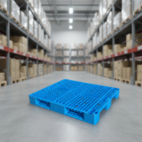 Palette en plastique HDPE Euro 1350x1000x170mm, double face, empilable, légère, pour le transport en entrepôt et le stockage de marchandises