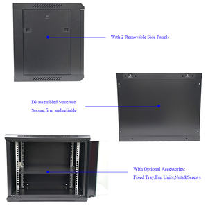 Armoire serveur murale 6U 9U à section unique en acier SPCC 600*450 pour réseau, avec accessoires complets en stock - Product Image 2