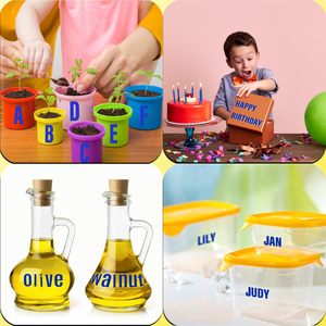 ملصقات أرقام وحروف زرقاء 810 قطعة، 10 أوراق، مقاس 1 بوصة، مقاومة للماء، لصندوق البريد والباب والنافذة والعناوين والأعمال اليدوية والحرف اليدوية - Product Image 5