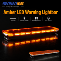 Barra de Luces LED de Perfil Bajo para Techo SENKEN de Alta Luminosidad de 48 Pulgadas, Barra de Luces Intermitentes de Emergencia para Automóviles