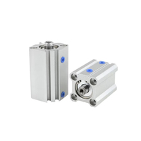 YOUBOLI Automatisation d'usine Actionneur CQ2 Double effet Mini cylindre à piston pneumatique Professionnel Compact ST52/42CrMo