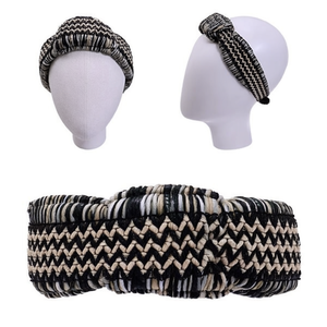 Fascia per capelli intrecciata in paglia PP G21XIAP10 6600 DIATEMA - Product Image 1