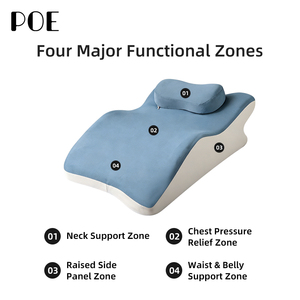 <span class=keywords><strong>Oreiller</strong></span> moderne en mousse à mémoire de forme - Coussins ergonomiques pour un sommeil réparateur avec soutien complet pour le cou et le corps, doux pour la lecture/les couples - Product Image 4