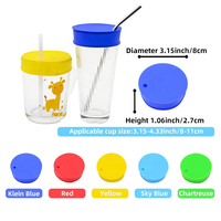 Vente en gros de couvre-boisson personnalisé chouchous tissu élastique silicone café sippy tasse couvercle alimentaire couvre-grande boisson ensemble de couleurs