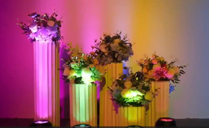 Projecteur PAR LED RGBALC 9x20W étanche IP, rechargeable, à piles, avec contrôle sans fil WiFi DMX512 - Product Image 5