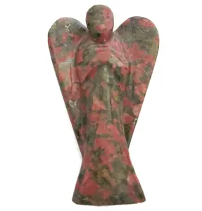 Unakite Angels Healing Hand Shaped Small Size Gemstone 2 Inch Angels: 卸売宝石Unakite Angels