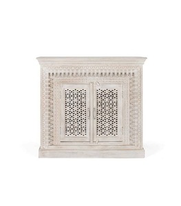 Aparador de madera tallado indio hecho a mano de último diseño para dormitorio, sala de estar, muebles extensibles para el hogar, escuela - Product Image 1