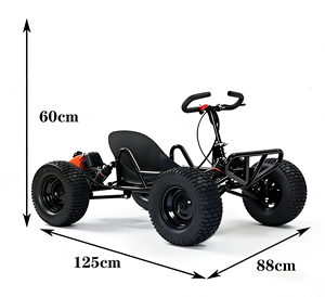<span class=keywords><strong>Dune</strong></span> Buggy pour adultes avec moteur à essence 200cc, kart automatique, vitesse maximale de 35 km/h pour une aventure tout-terrain - Product Image 3
