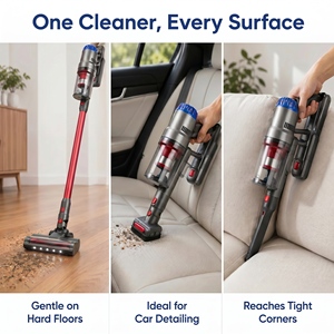 PC703 Cordless 2-in-1 Stick Vacuum Cleaner 9.5kPa Suction 25.9V Lightweight Handheld Vacuum For Home Pet Hair Hard Floor Carpet - Product Image 3