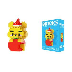 OEM biyobozunur karikatür Anime PC inşaat oyuncak yapı taşı Set toprak bilinçli oyun CE belgesi ile karton paketlenmiş - Product Image 4