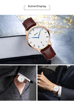 Jam Tangan Kulit Elegan Harga Rendah Jam Tangan Baru Pria 2021 Tahun Merek Asli Bermerek Mewah 2020