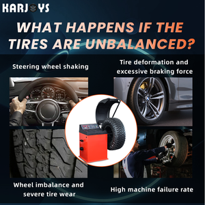 Équipement de réparation de pneu de prix usine 10-26 "Machine automatique d'équilibre de roue avec du CE approuvé - Product Image 2