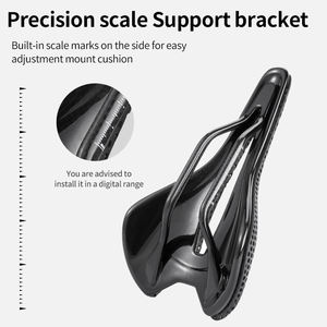 Selle de vélo en fibre de carbone imprimée en 3D TOSUOD, douce, massante, ventilée, confortable, respirante, légère, unisexe, pour adultes, été - Product Image 4