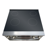 Cuisinière électrique à panneau tactile LED à commande frontale en acier inoxydable de 30 pouces, four de 5,0 pi3, autoportante pour usage domestique