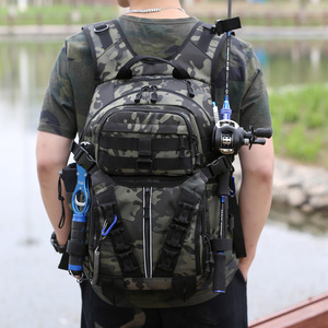 Luya Men's Dual-Use Tactical <b>Backpack</b> Large Capacity Multi-Functional for Outdoor Travel Mountaineering Cycling Fishing <b>Backpack</b> - Product Image 2