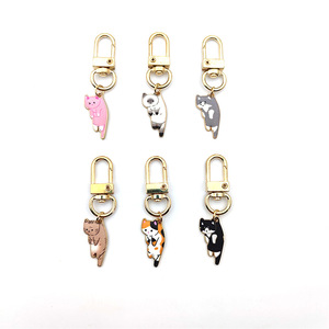Wholesale Manufacturers Custom Anime Metal Keychain Key Ring Souvenir Metal Kids Lovely Cat Cartoon Key Chain