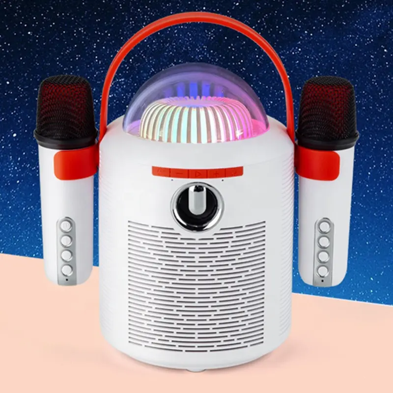 Mesin Karaoke profesional, Speaker pabrik Karaoke 10W dengan mikrofon dan Bluetooth hadiah anak-anak