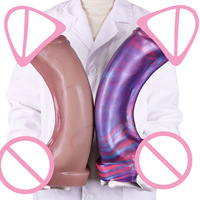 Pene Falso de Silicona de Gran Tamaño para Mujeres Europeas y Americanas, Imitación Realista, Manual, para Masturbación Femenina, Gigante, Suave