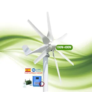 Almacén en el extranjero Turbina eólica pequeña 600W Palas de turbina eólica Aleación de aluminio Jiuli Wind Power Technology Co EL Molino De Viento