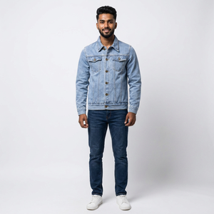 Nouveau automne et hiver hommes Slim Denim veste Style coréen grande taille à la mode décontracté Cardigan veste - Product Image 1