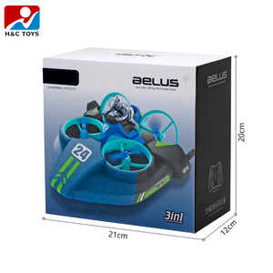Avion RC volant à quatre essieux compatible mer terre <span class=keywords><strong>air</strong></span> évitement d'obstacles avec mode sans tête roulant en un clic batterie incluse - Product Image 5