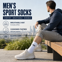 Chaussettes de sport respirantes en coton pour hommes, avec logo personnalisé à faible MOQ, pour le basketball et la course, avec positionnement du logo sur le dessus ou le corps de la chaussette