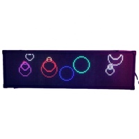 Affichage de texte rgb led personnalisé en anglais, fourniture directe d'usine, affichage de panneaux électroniques