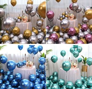 Vente en gros <span class=keywords><strong>Ballon</strong></span> en latex métallique brillant pour fête <span class=keywords><strong>Al</strong></span> Por Mayor <span class=keywords><strong>Ballon</strong></span> en latex hélium épais de 12 pouces pour décoration d'anniversaire - Product Image 4