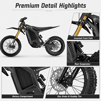 Moto électrique tout-terrain Arctic Leopard XF PRO 2026, 12 kW, 72 V 40 Ah, 342 Nm, autonomie de 95 km, vitesse maximale de 96 km/h, moto enduro