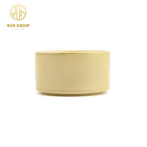 ชามใส่ซอสถั่วเหลืองน้ำตาลพอร์ซเลน,พอร์ซเลนสีเซรามิกลายคัสตาร์ดแบบปรับแต่งได้สำหรับร้านอาหารในโรงแรมขายส่ง - Product Image 3