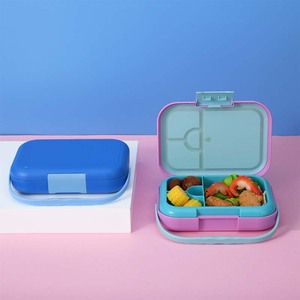 Tùy chỉnh in leakproof giữ ấm xách tay nhựa dễ thương BPA trường miễn phí trẻ em Bento hộp - Product Image 6