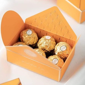 Elegant gold and colored envelope paper boxes, customizable for wedding gifts upon request - Product Image 2