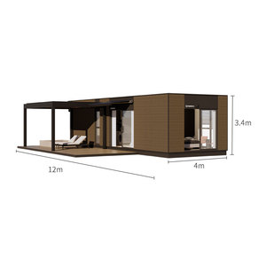 Maisonnette préfabriquée modulaire <span class=keywords><strong>de</strong></span> luxe en alliage d'aluminium, fabriquée en Chine, avec cuisine et salle <span class=keywords><strong>de</strong></span> bain. - Product Image 5