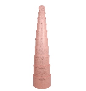 1006 Large cardboard hat boxes for valentines flowers arrangement