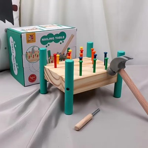 <span class=keywords><strong>Jeu</strong></span> <span class=keywords><strong>de</strong></span> taquinage en bois éducatif pour enfants, jouet écoresponsable, entraînement préscolaire, coordination œil-main - Product Image 3