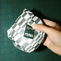 Lot complet de papier sulfurisé coordonné en gros avec logo personnalisé pour les restaurants de burgers et sandwichs, écologique, sans PFAS, DDP