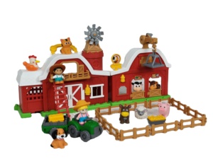 Jinming Farm Animal Big Barn Play Set Gifts <strong>for</strong> Toddlers <strong>Christmas</strong> <strong>Toys</strong> Girls <strong>Boys</strong> Pretend Interactive Animal with Tractor - Product Image 5
